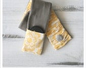 add a custom lens cap pocket to your ruched camera strap cover