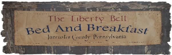 LIBERTY BELL Country Primitive Americana Colonial Sign Wall Hanging