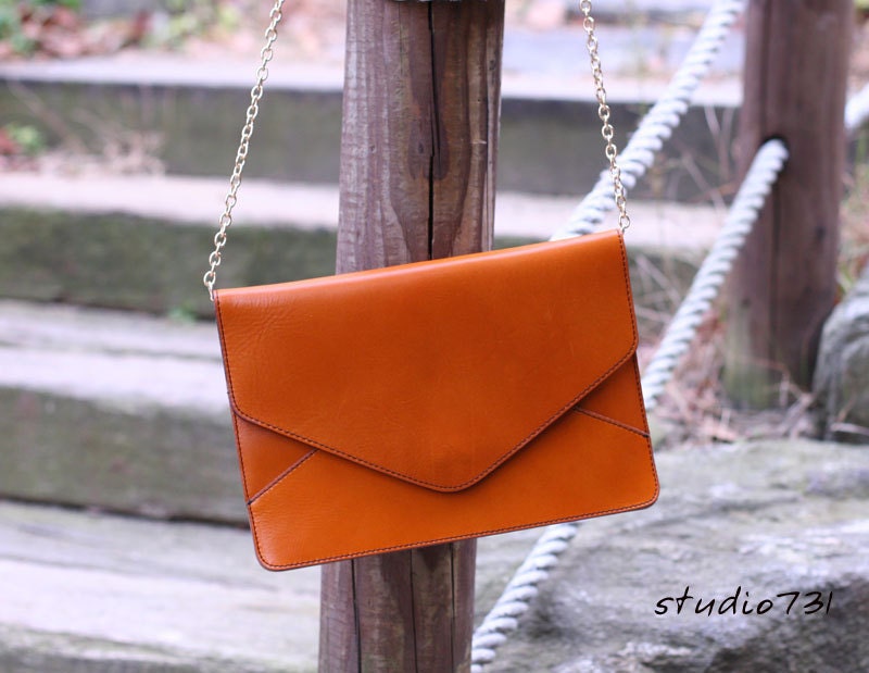 Simple Letter Bag - Tan Brown