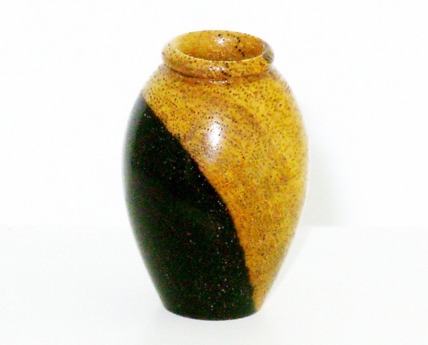 Dollhouse Miniature Turned Wood Vase African Blackwood