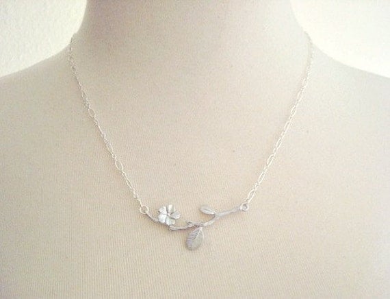 Blossom - A Sterling Silver Necklace by Two Little Doves