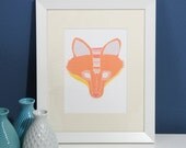 Red Fox Print Small