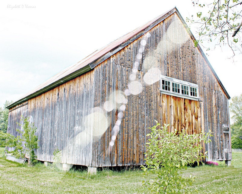 NEW HAMPSHIRE BARN Photography Rustic Decor Brown and Green Art New Hampshire Print Barn Art Simple Decor Earth Tones North Conway Rural Art