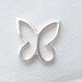 Sterling silver Butterfly  charm, spacer, link, connector (15x15mm)