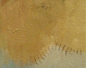 Stitches, 5x7 oil painting