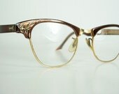 BOGO Sale - Vintage Art Craft eyeglasses in brown bronze