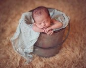 SALE - Soft, Cozy, Cuddly Faux Fur Nest - Perfect Newborn Photography Prop - Plush Long Pile - Tan Faux Fur Photography Prop