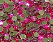 144 pc (1 gross) of 3mm/10ss hot fix rhinestones in HOT PINK DIY