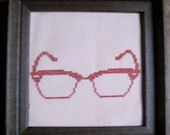 cross stitch pattern - hipster spectacles 5