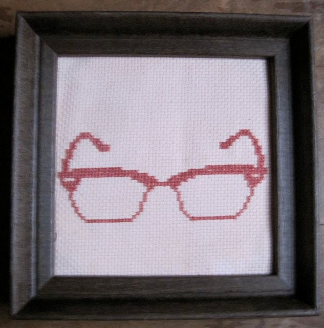 cross stitch pattern - hipster spectacles 5