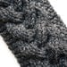 READY TO SHIP / Warm Cable Scarf - Charcoal