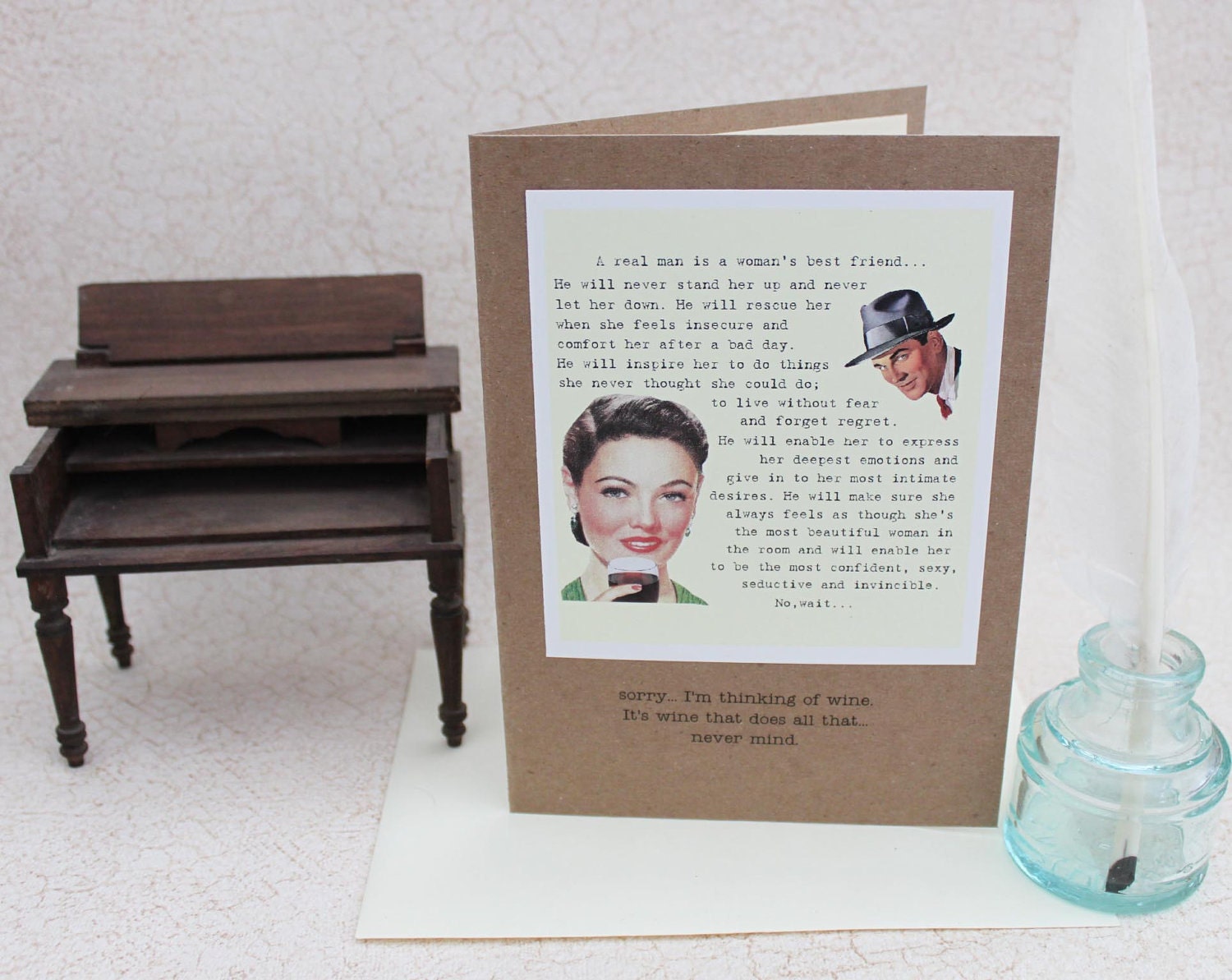 Card A Real Man Sassy Saying