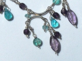 Amethyst and Apatite Necklace