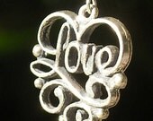 Sterling Silver and Garnet Love Hearts Earrings