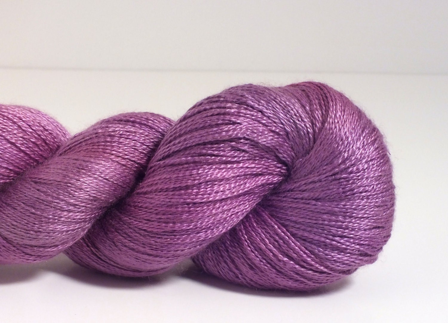Thistle on Creme de la Creme Silk Cashmere Lace 875 yds 100 grams