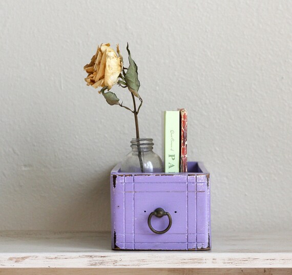 Purple vintage drawer