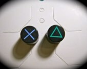 Playstation Button Earrings