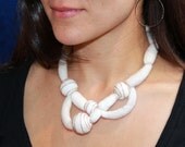 felted cat hair necklace MR. TUBULAR