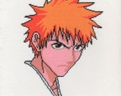 Ichigo from Bleach Cross Stitch