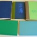 Vintage Books, Five Hardcover, Green Blue Hues, cool water interior design colors - Instant Collection (5)