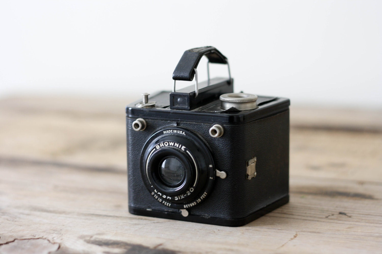 Antique Brownie Camera, Flash Six-20 by Kodak