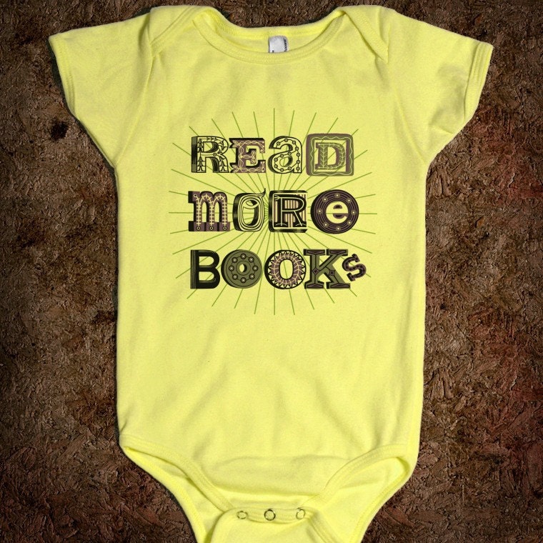 Read More Books - Onesie / Baby One Piece / Bodysuit - iOTA iLLUSTRATION