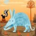 iOTA iLLUSTRATION - The Aardvark and The Skunk - Limited Edition - Animal Art illustration Print