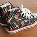 Vintage Pro Keds 1980s Canvas Spaceman Pattern  Size 3