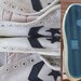Vintage 80s Converse Olympic All Star Dr J Canvas Basketball Sneakers Mens Size U.S 14M