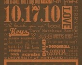 16x20 Mounted Custom Family Print (The Story of Us)