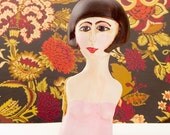 DEBORAH ANGEL  Vintage Style Sculpture, Art Doll Bust, OOAK