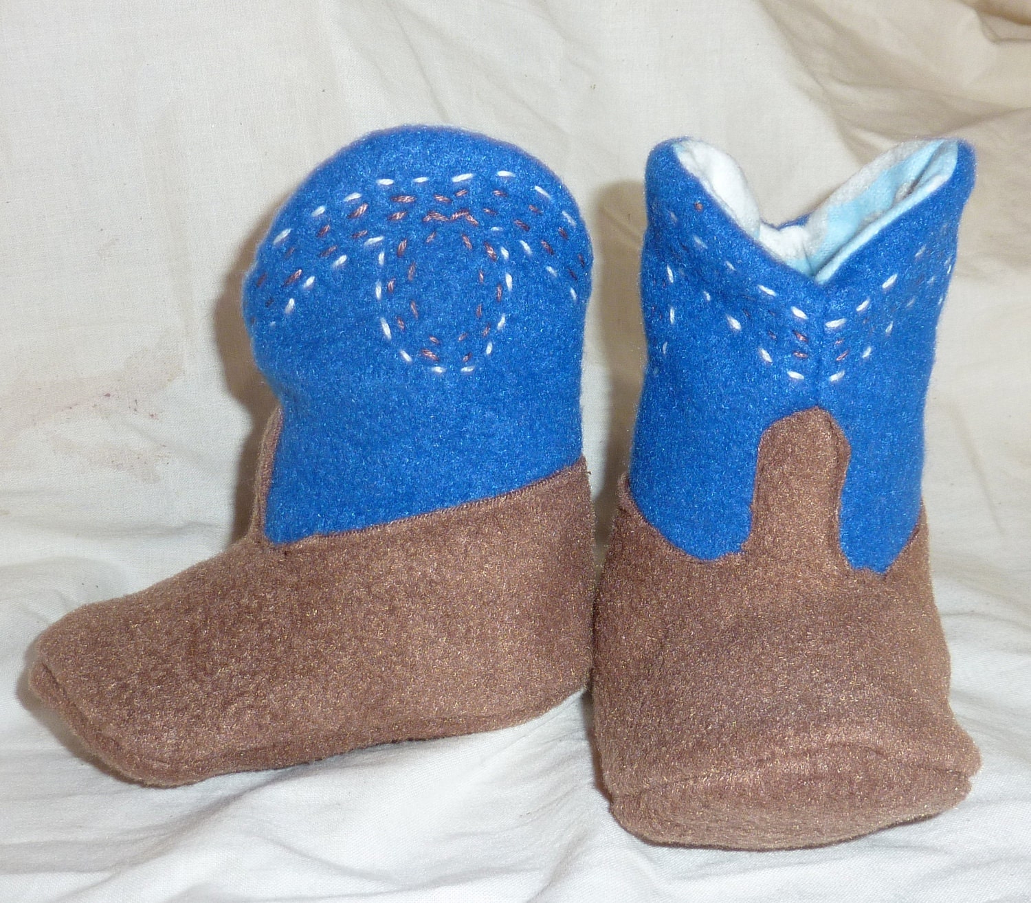 Cowboy Baby Booties