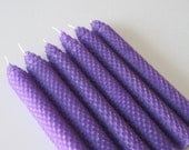 Purple Beeswax Candles