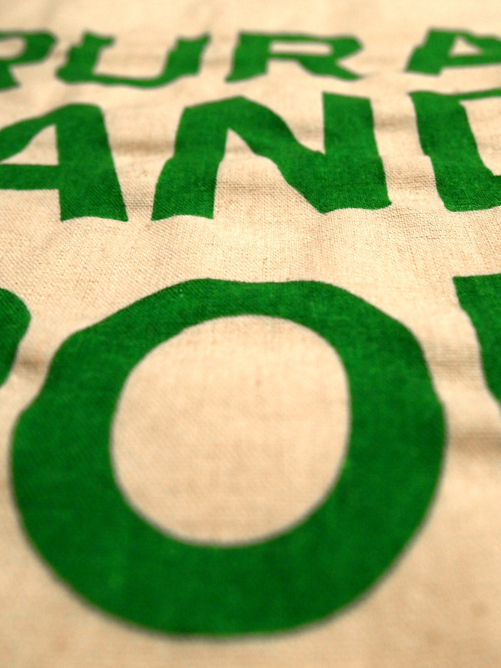 RURAL and PROUD Screenprinted Canvas Grocery Tote Bag