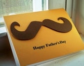 Father's Day Mustache Handmade Greeting Card