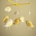 Baby crib mobile, Bird mobile, girl mobile "Bird - yellow"