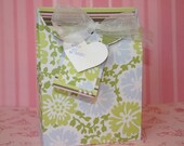 Gift Box Set - FREE Shipping Birthday Party or Wedding Gift Wrap or Favor Box with Tag, Holds Gift Card, Jewelry, by handmadewithlove13