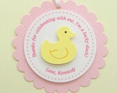 handmade RUBBER DUCK birthday favor tags Il_170x135