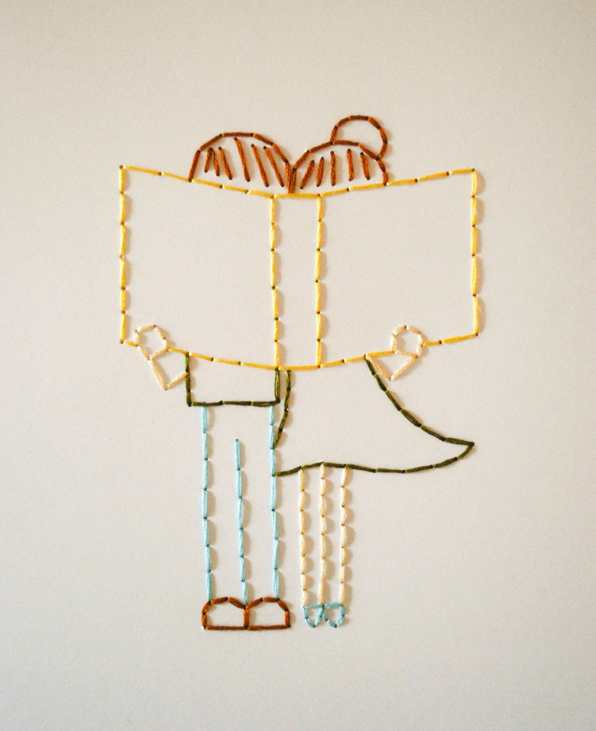 Book Love Stitched Artwork