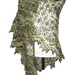 Olive green & yellow triangular angora lacy shawl Sunrise In Forest  scarf  woman girl gift OOAK
