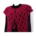 Pink Fuchsia vest shrug bolero wool bulky OOAK hand knitted 4 seasons