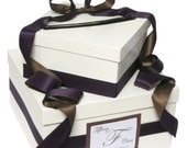 Custom Wedding Gift Card Box with Monogram