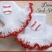 Boutique Crocheted Lace Ruffle Pageant Socks Custom Baseball