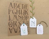 alphabet no.3   unmounted alphabet rubber stamp