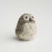 Miniature Needle Felted Pocket Owl in Natural Wool