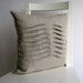 Pleated Natural Color 16 X 16 Linen Cushion Cover