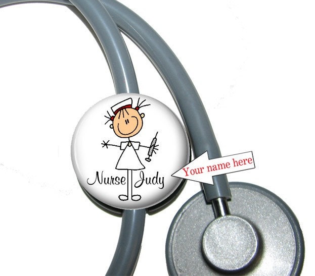 Stethoscope ID Tag Nurse Personalized with Your Name
