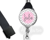 Lanyard with Retractable ID Badge Holder - Personalized with Your Name