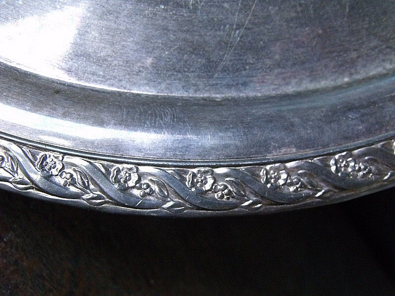 Vintage Silver Pedestal Cake/Serving Plate
