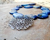Gorgeous Blue Agate Necklace